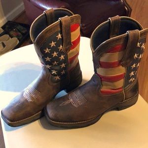 Durango Lady Rebel “American Flag” Cowboy Boots 10